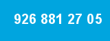 926 881 27 05